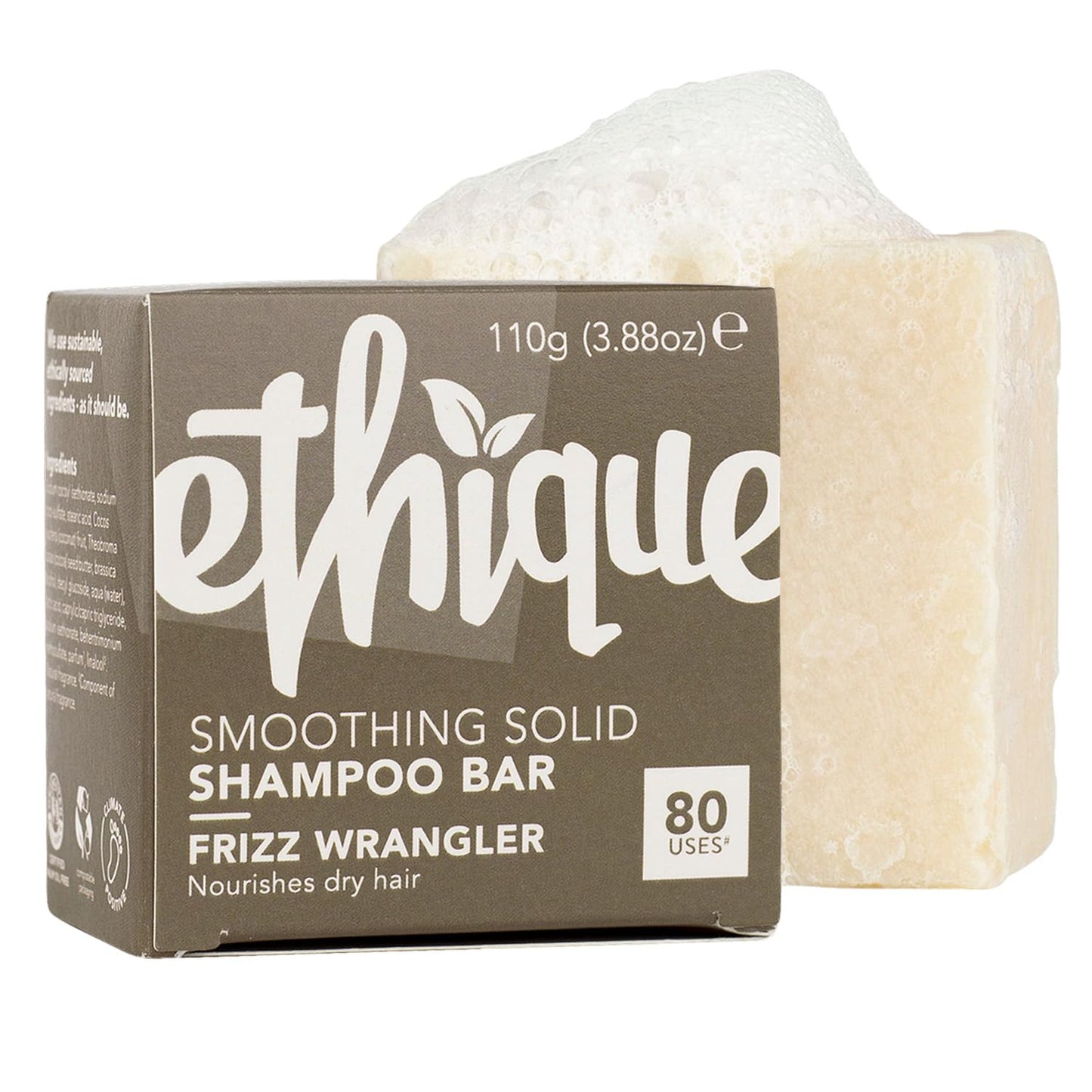 Ethique: Vegan Shampoo Bar - Curl Defining, Solid, Sulfate Free (80+ washes)