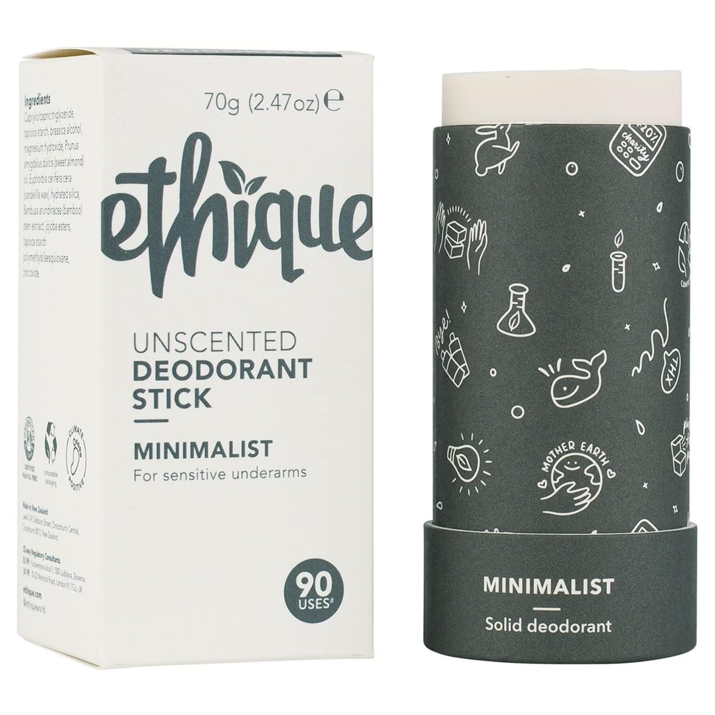 Ethique Botanica: Aluminum-Free Deodorant Stick for Men & Women