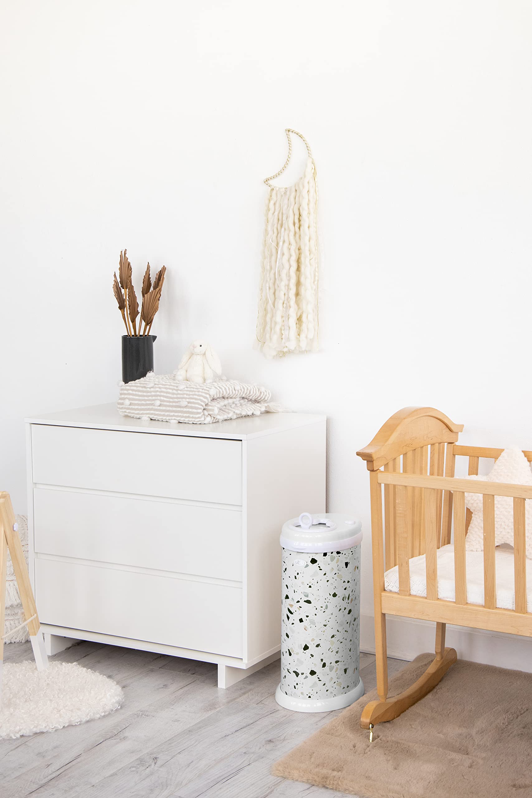 Ubbi Steel Diaper Pail, Odor Locking, No Special Bag Required, Award-Winning, Registry Must-Have, White - The Tribalist