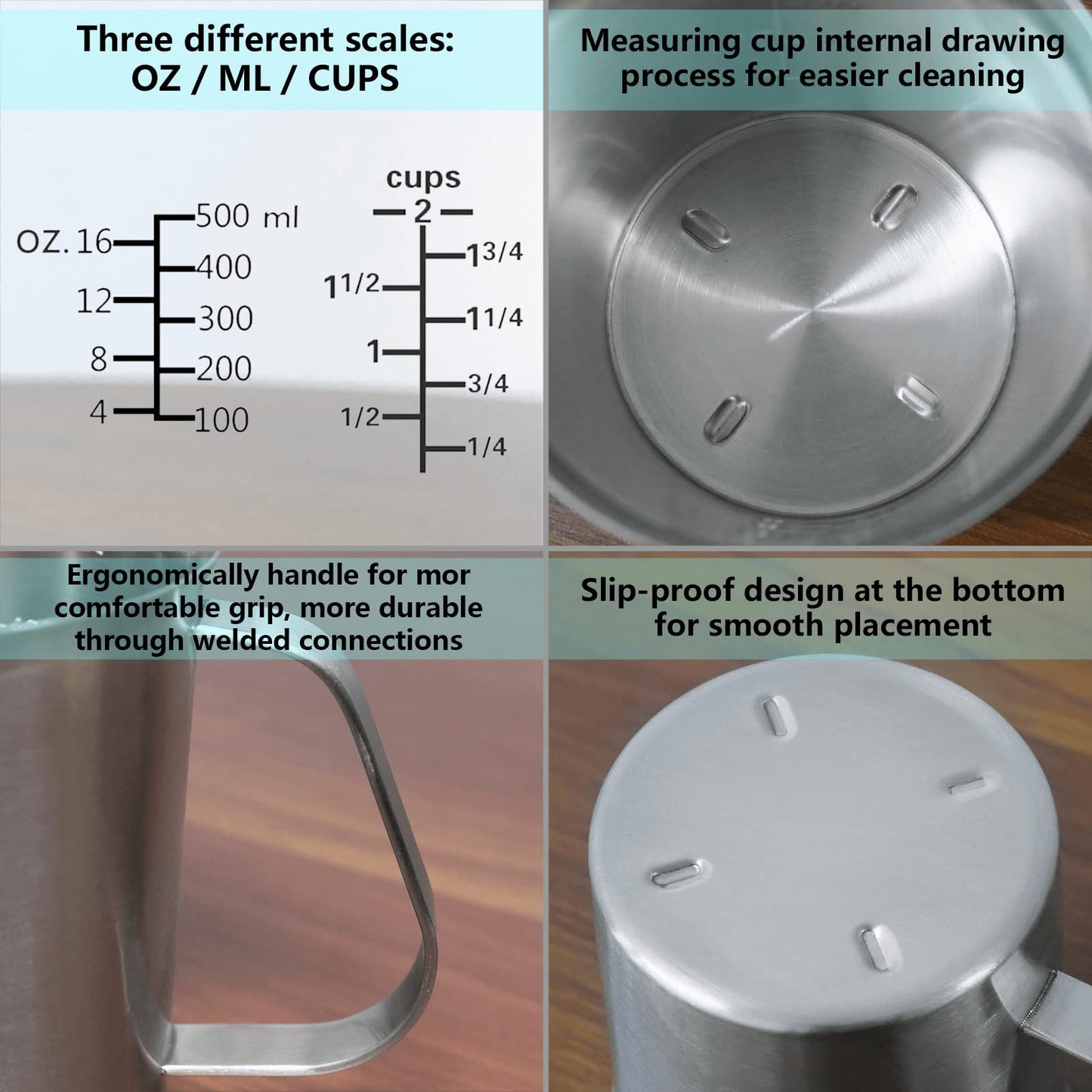 Newness Stainless Steel Measuring Cup - The Tribalist