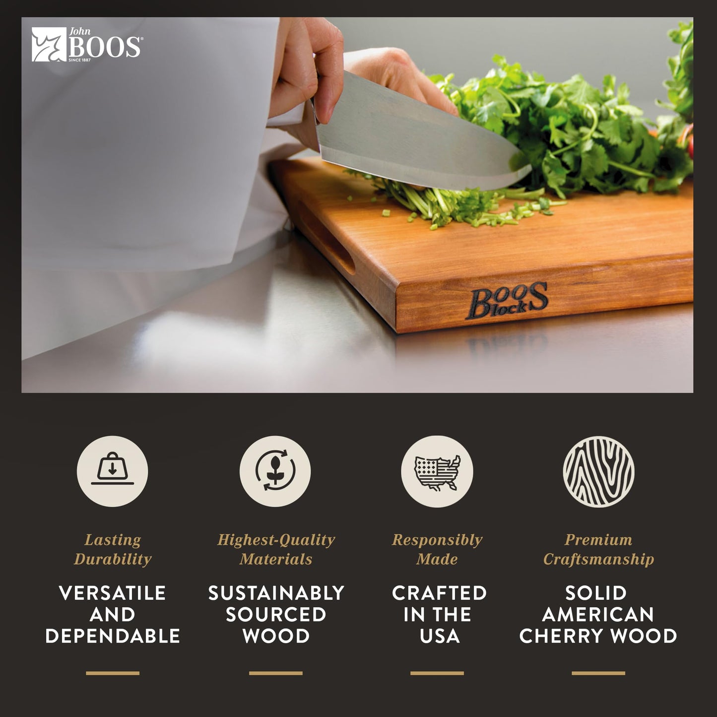 The Tribalist - John Boos: Maple Wood Rectangular Charcuterie Reversible Cutting Board