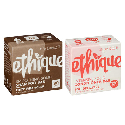 Ethique: Vegan Shampoo Bar - Curl Defining, Solid, Sulfate Free (80+ washes)