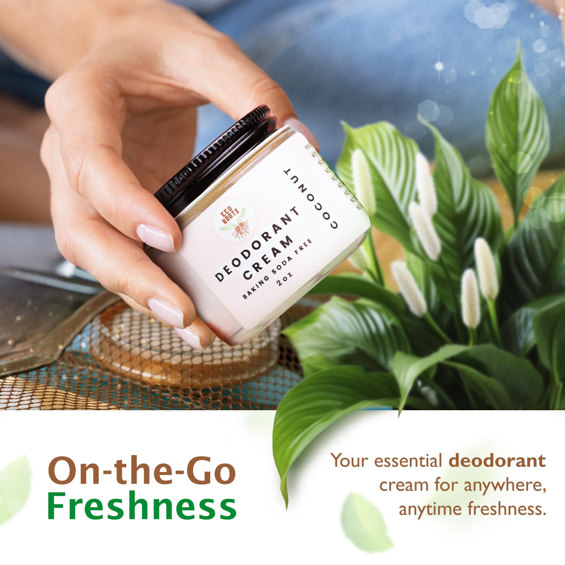 ECO ROOTS: Organic Deodorant Cream, Non Aluminum, for Men & Women - The Tribalist