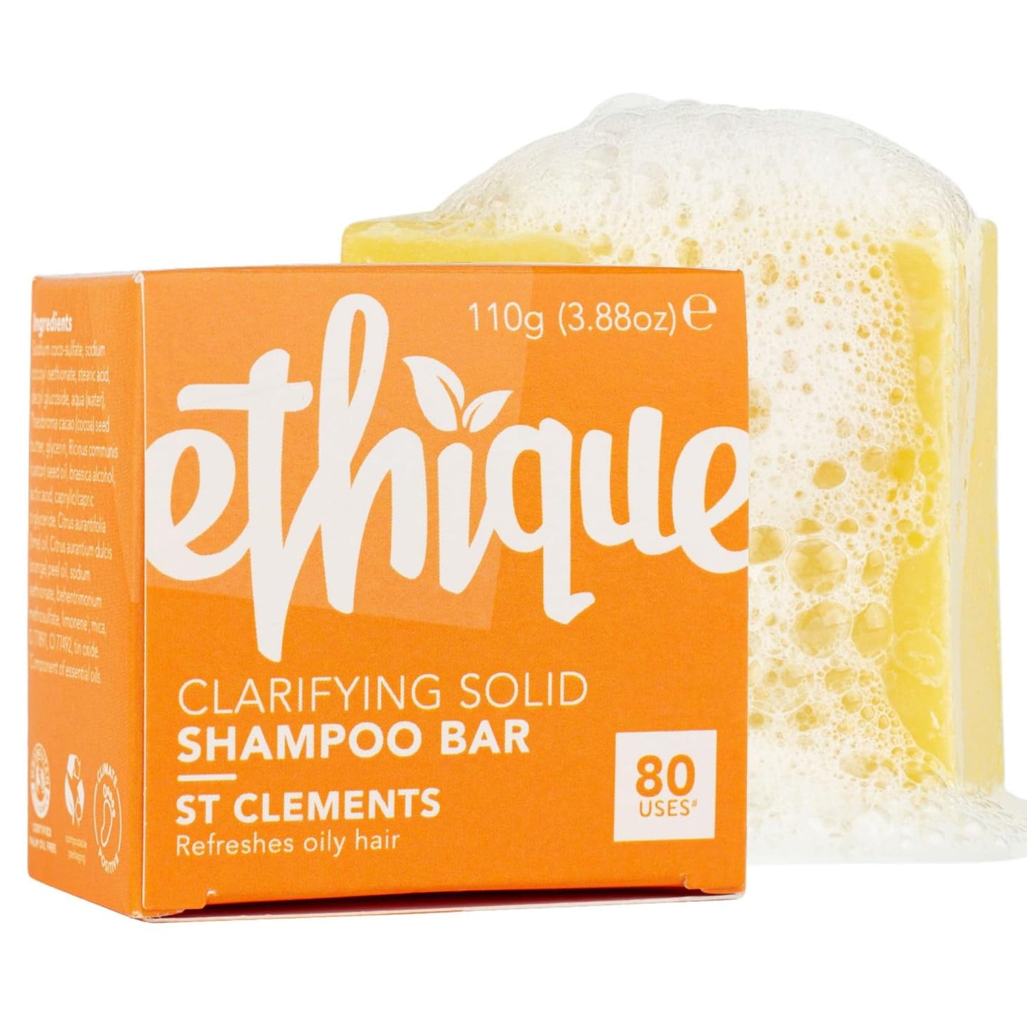 Ethique: Vegan Shampoo Bar - Curl Defining, Solid, Sulfate Free (80+ washes)