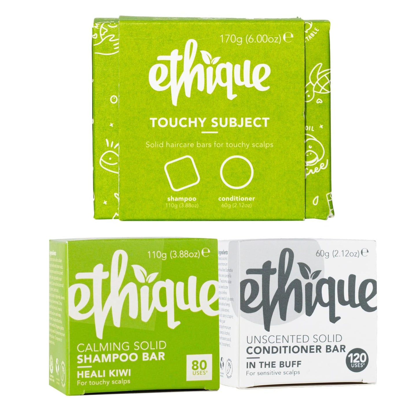 Ethique: Vegan Shampoo Bar - Curl Defining, Solid, Sulfate Free (80+ washes)