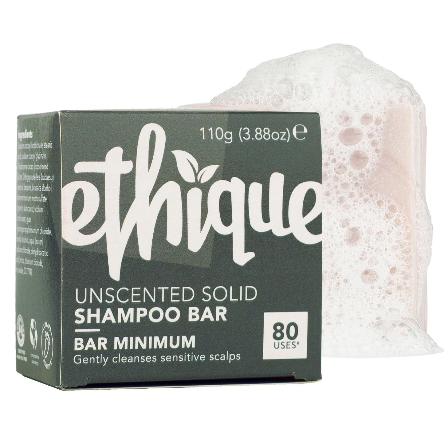 Ethique: Vegan Shampoo Bar - Curl Defining, Solid, Sulfate Free (80+ washes)