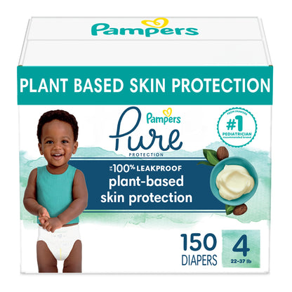 Pampers Pure Protection Diapers - Size 1, 198 Count, Hypoallergenic Premium Disposable Baby Diapers - The Tribalist