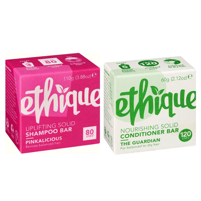 Ethique: Vegan Shampoo Bar - Curl Defining, Solid, Sulfate Free (80+ washes)