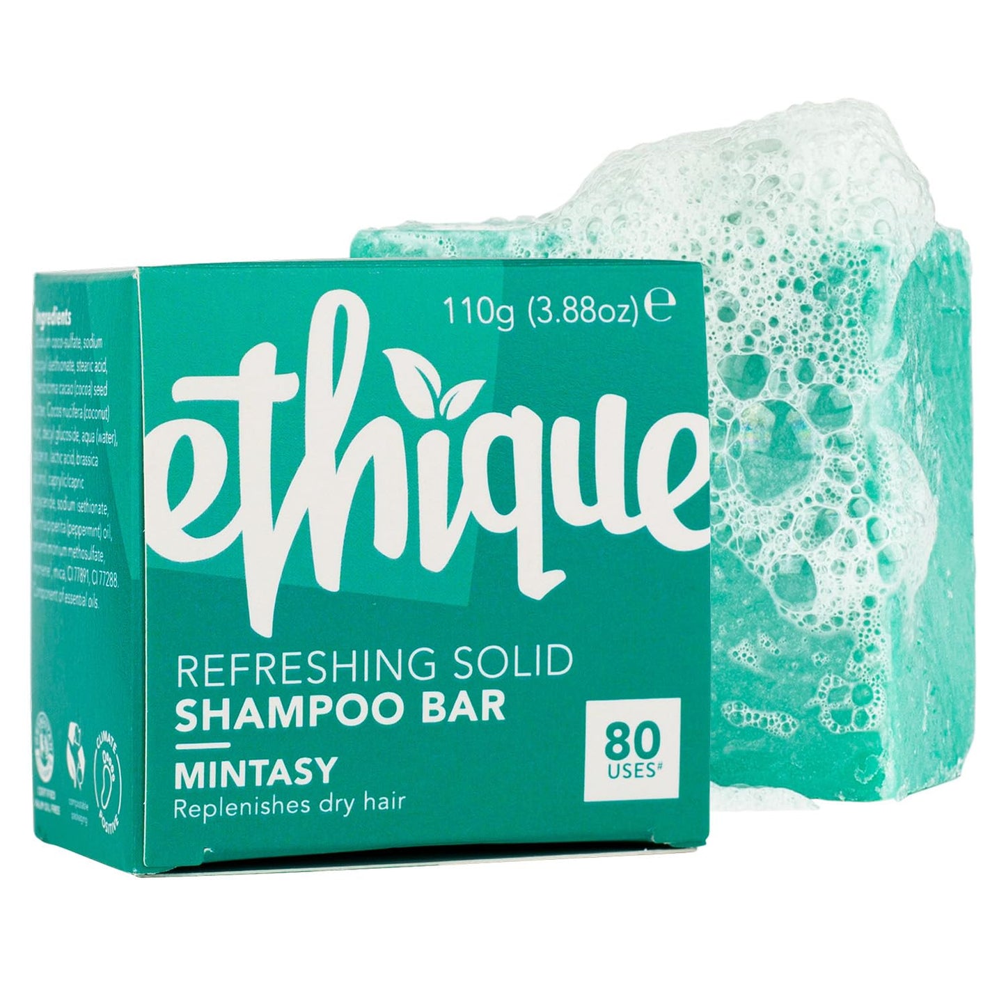 Ethique: Vegan Shampoo Bar - Curl Defining, Solid, Sulfate Free (80+ washes)