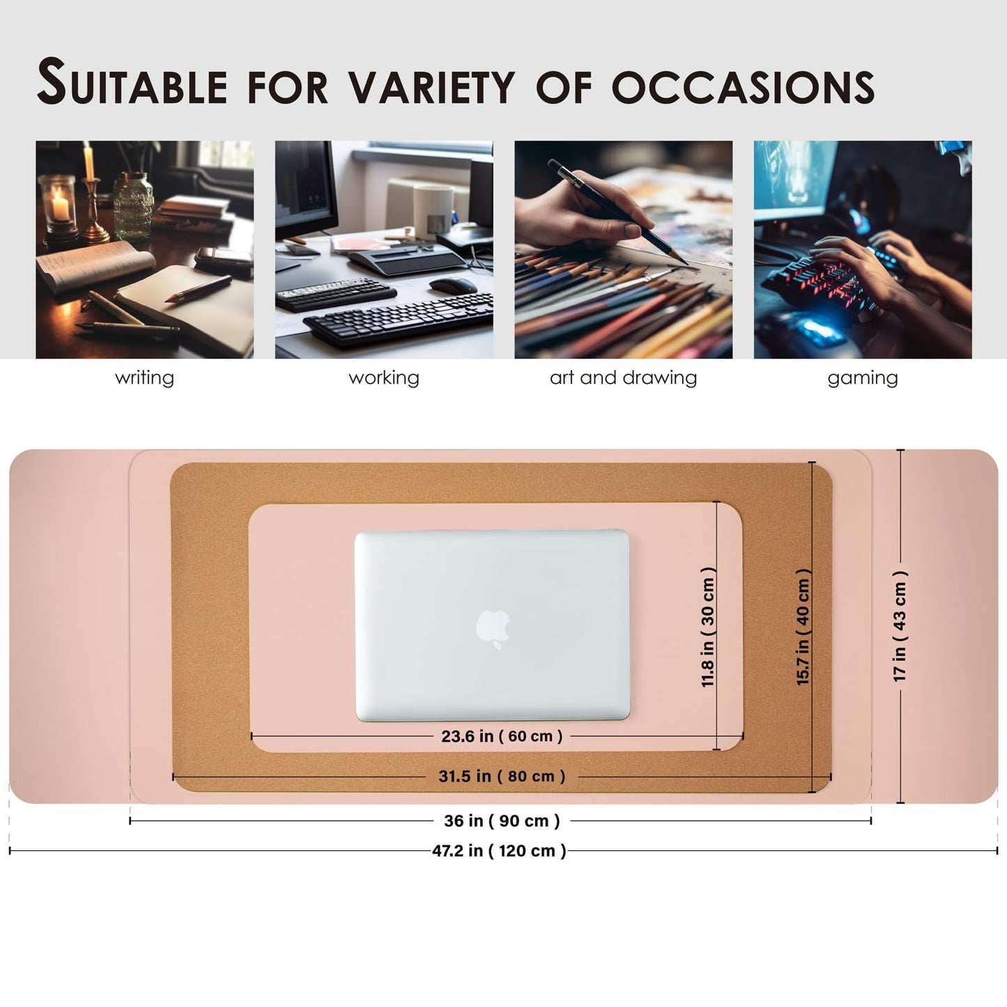 HOMIEAZICOZI: Dual - Sided Cork and Premium PU Leather Desk Mat - The Tribalist