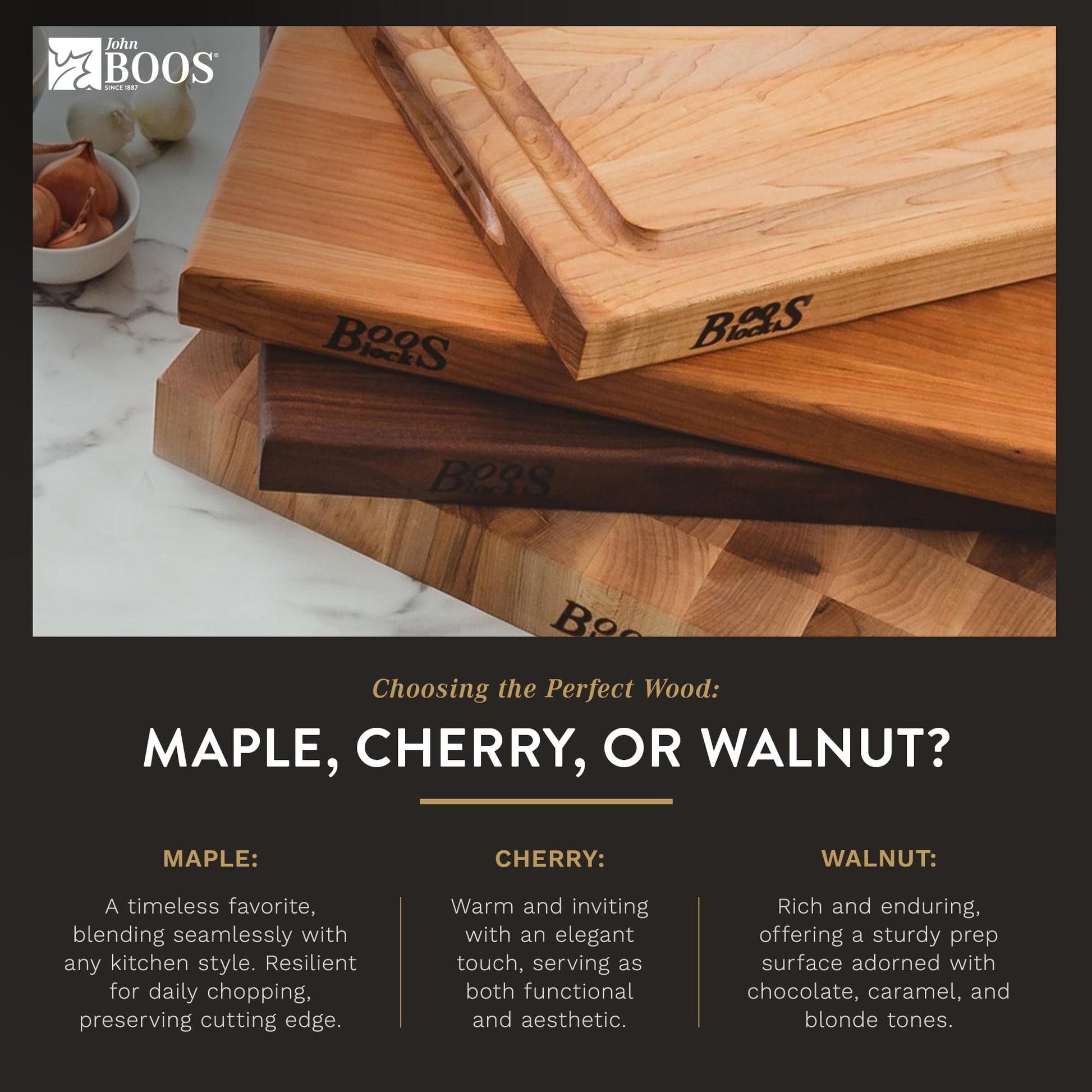 The Tribalist - John Boos: Maple Wood Rectangular Charcuterie Reversible Cutting Board