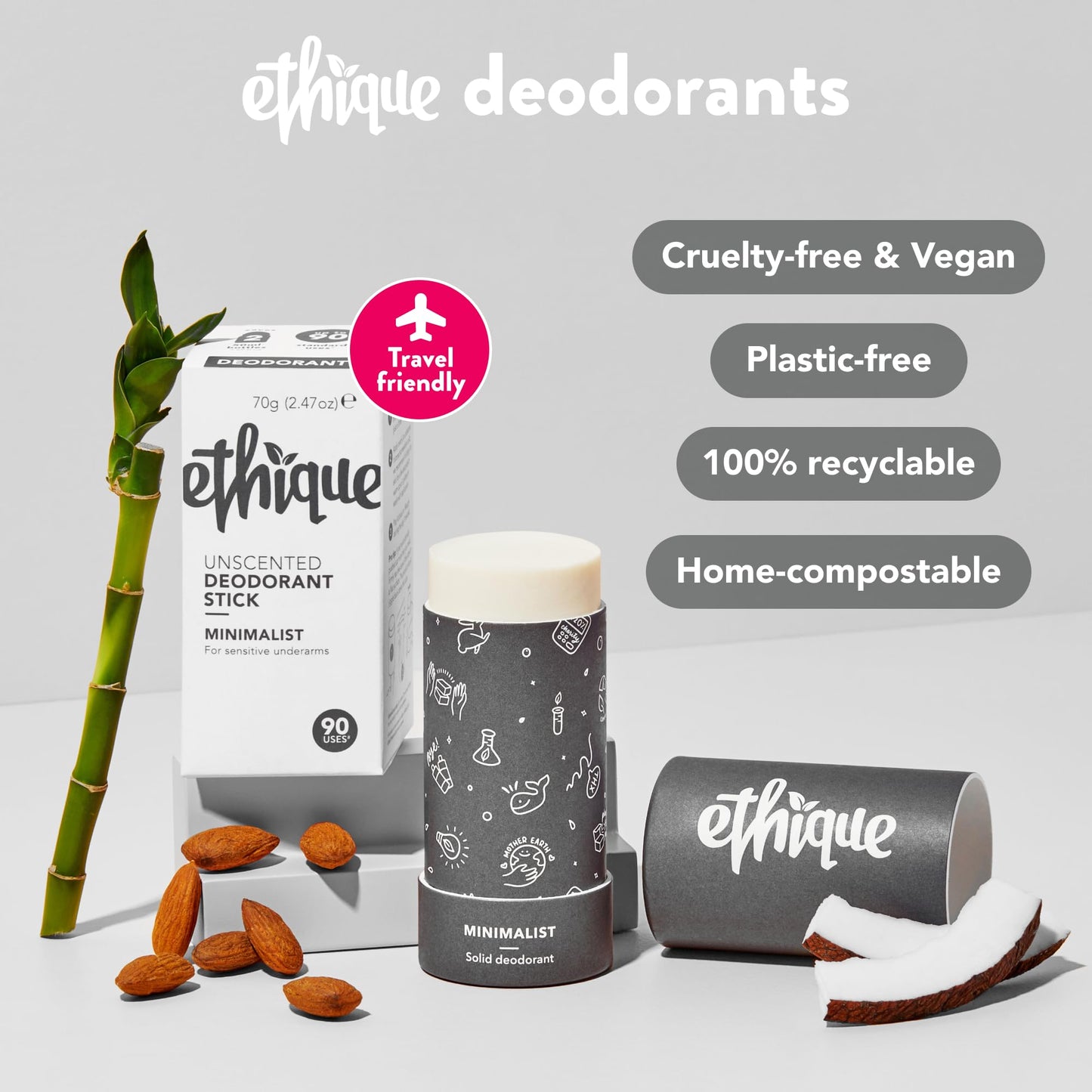 Ethique Botanica: Aluminum-Free Deodorant Stick for Men & Women