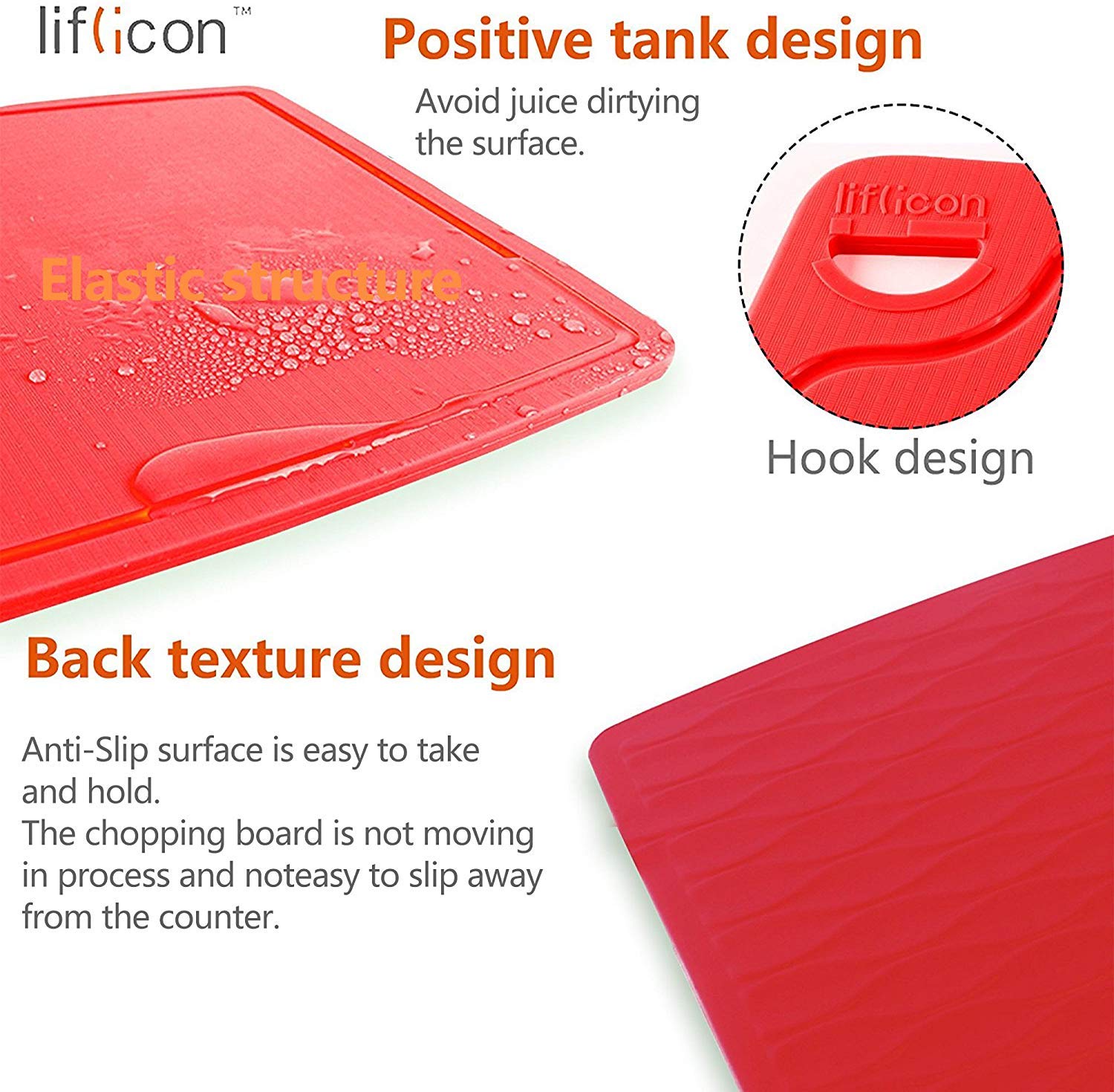 liflicon: 100% Food Grade Thick Silicone Cutting Board (12.6'' x 9.1'') - The Tribalist