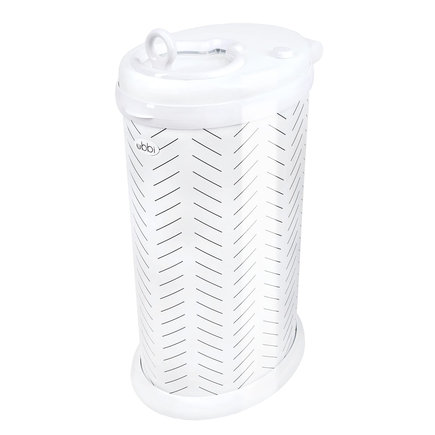 Ubbi Steel Diaper Pail, Odor Locking, No Special Bag Required, Award-Winning, Registry Must-Have, White - The Tribalist