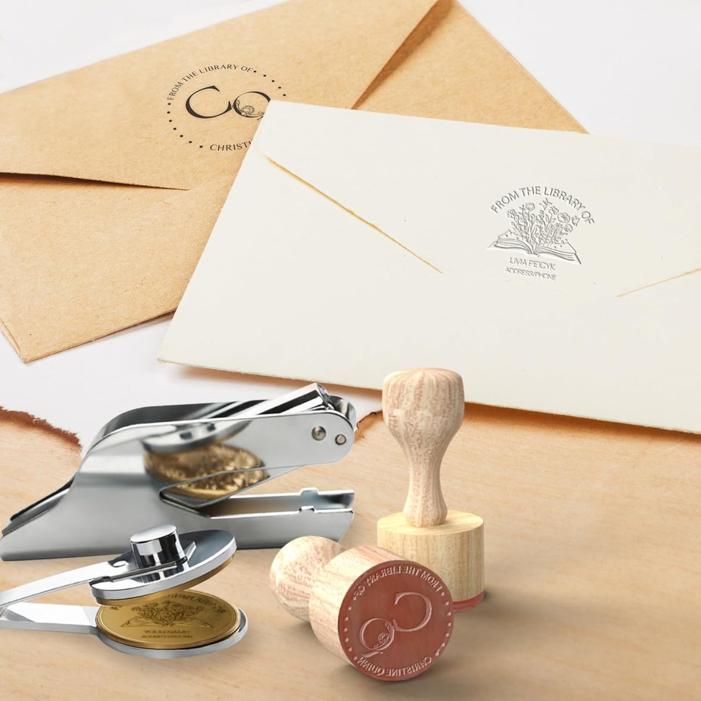 CUSMIZ: Personalized Custom Round Embosser Stamp - The Tribalist