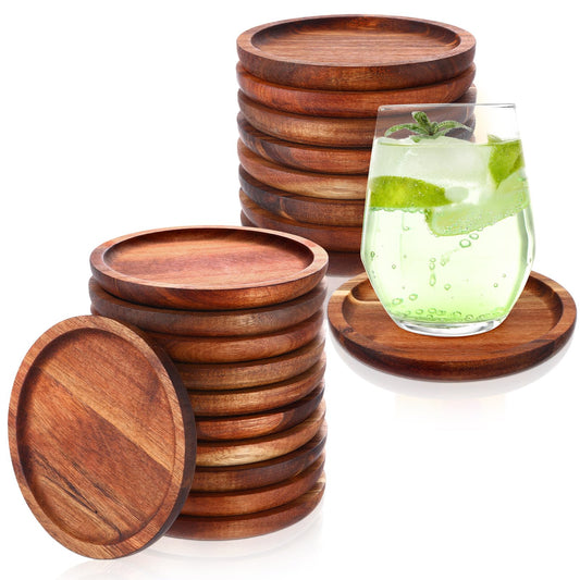 Gejoy ACACIA Wooden Coasters - The Tribalist