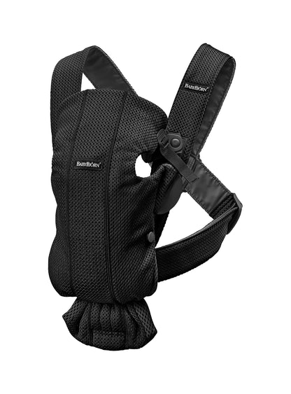 BabyBjörn Baby Carrier Mini, Cotton, Black - The Tribalist