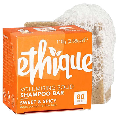 Ethique: Vegan Shampoo Bar - Curl Defining, Solid, Sulfate Free (80+ washes)