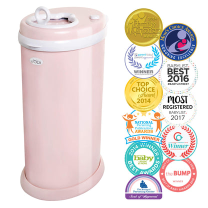 Ubbi Steel Diaper Pail, Odor Locking, No Special Bag Required, Award-Winning, Registry Must-Have, White - The Tribalist