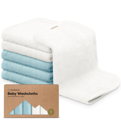 The Tribalist 6-Pack Baby Washcloths - Soft Viscose Derived from Bamboo Washcloth, Baby Wash Cloths for Newborn, Kids