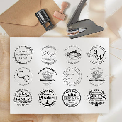 CUSMIZ: Personalized Custom Round Embosser Stamp - The Tribalist