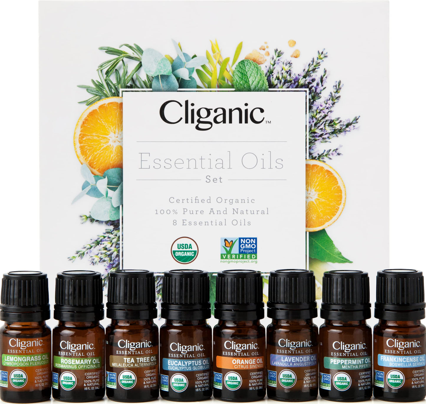 Cliganic: 100% Pure Eucalyptus Essential Oil - USDA Certified Organic, Non-GMO Verified