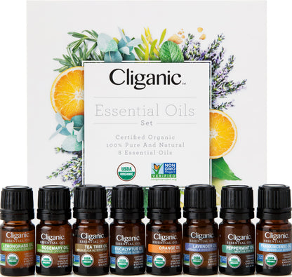 Cliganic: 100% Pure Eucalyptus Essential Oil - USDA Certified Organic, Non-GMO Verified