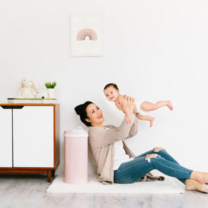 Ubbi Steel Diaper Pail, Odor Locking, No Special Bag Required, Award-Winning, Registry Must-Have, White - The Tribalist