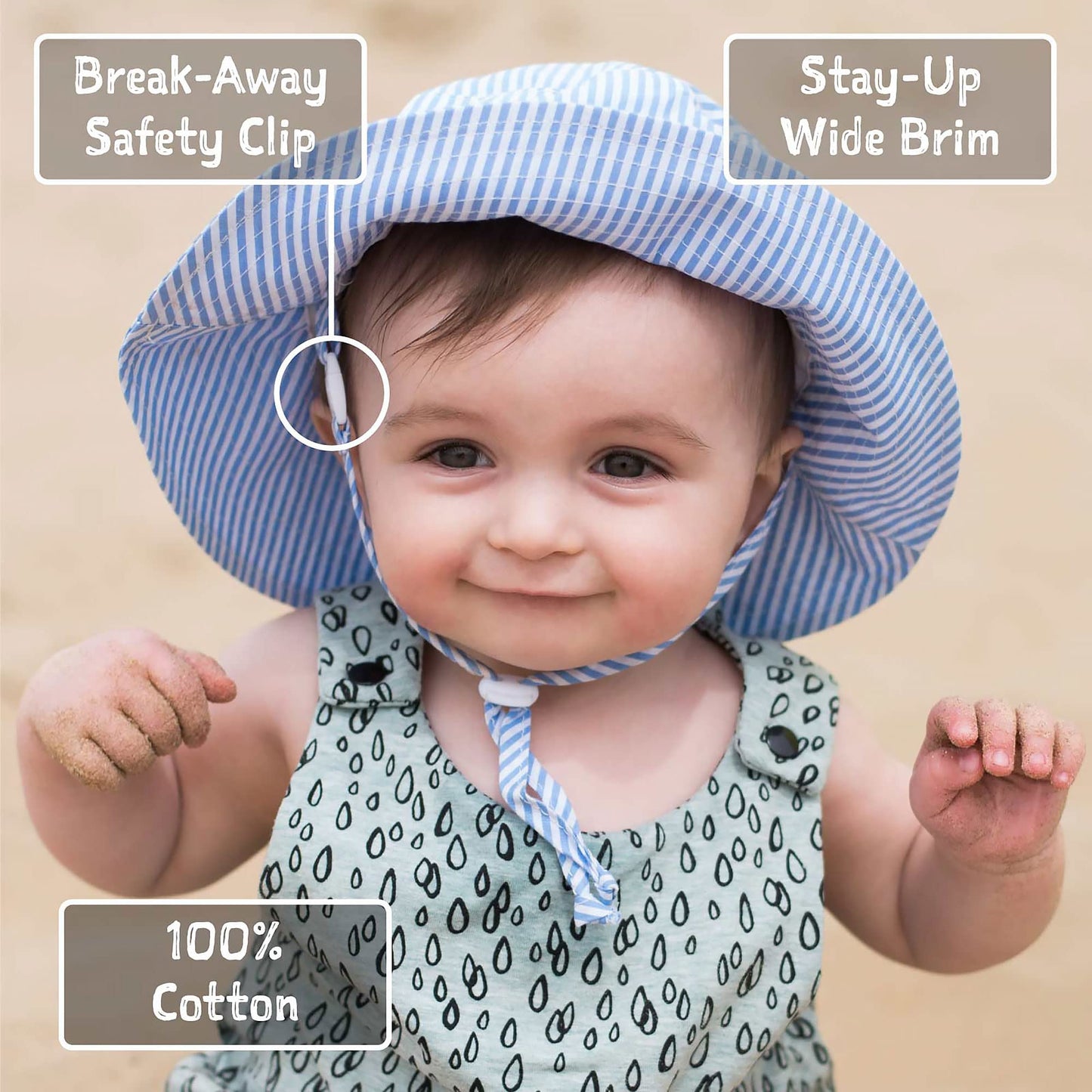 The Tribalist - JAN & JUL Grow-with-Me Cotton Bucket Sun-Hat for Baby and Kids