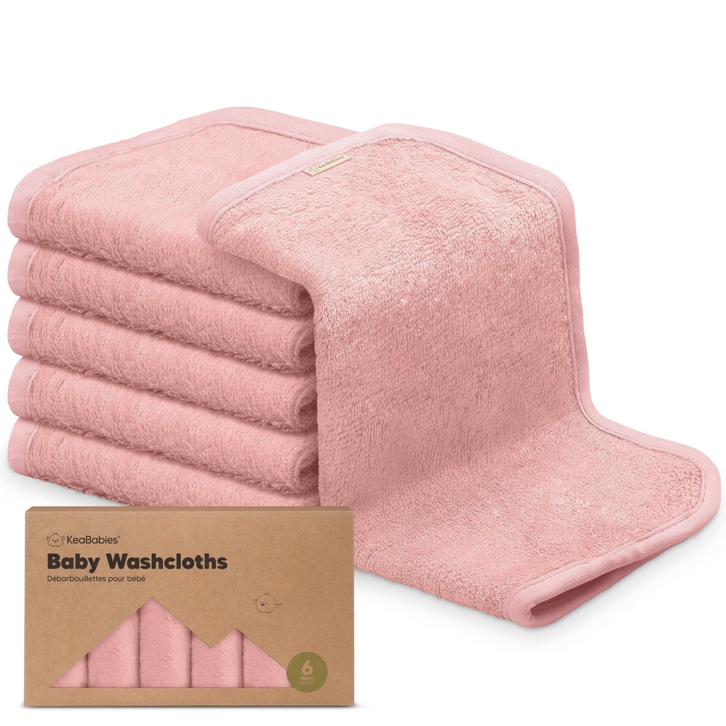 The Tribalist 6-Pack Baby Washcloths - Soft Viscose Derived from Bamboo Washcloth, Baby Wash Cloths for Newborn, Kids