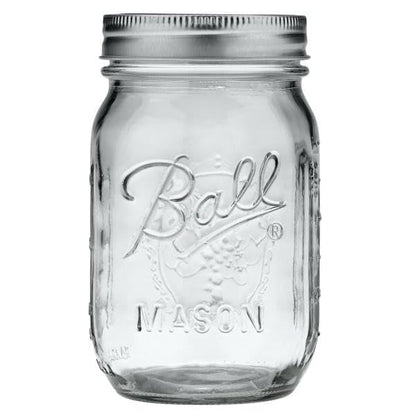 Ball: Regular Mouth Mason Jar With Lid - The Tribalist