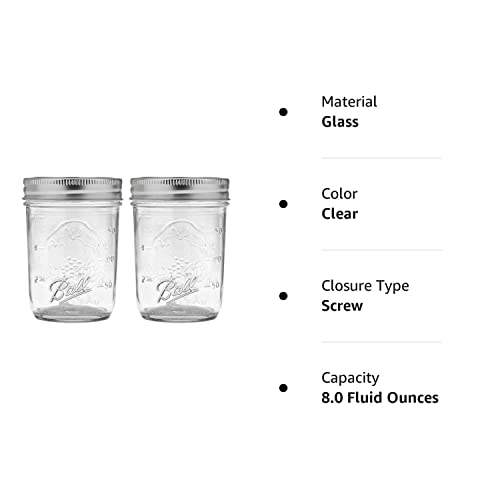 Ball: Regular Mouth Mason Jar With Lid - The Tribalist