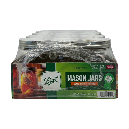 Ball: Regular Mouth Mason Jar With Lid - The Tribalist