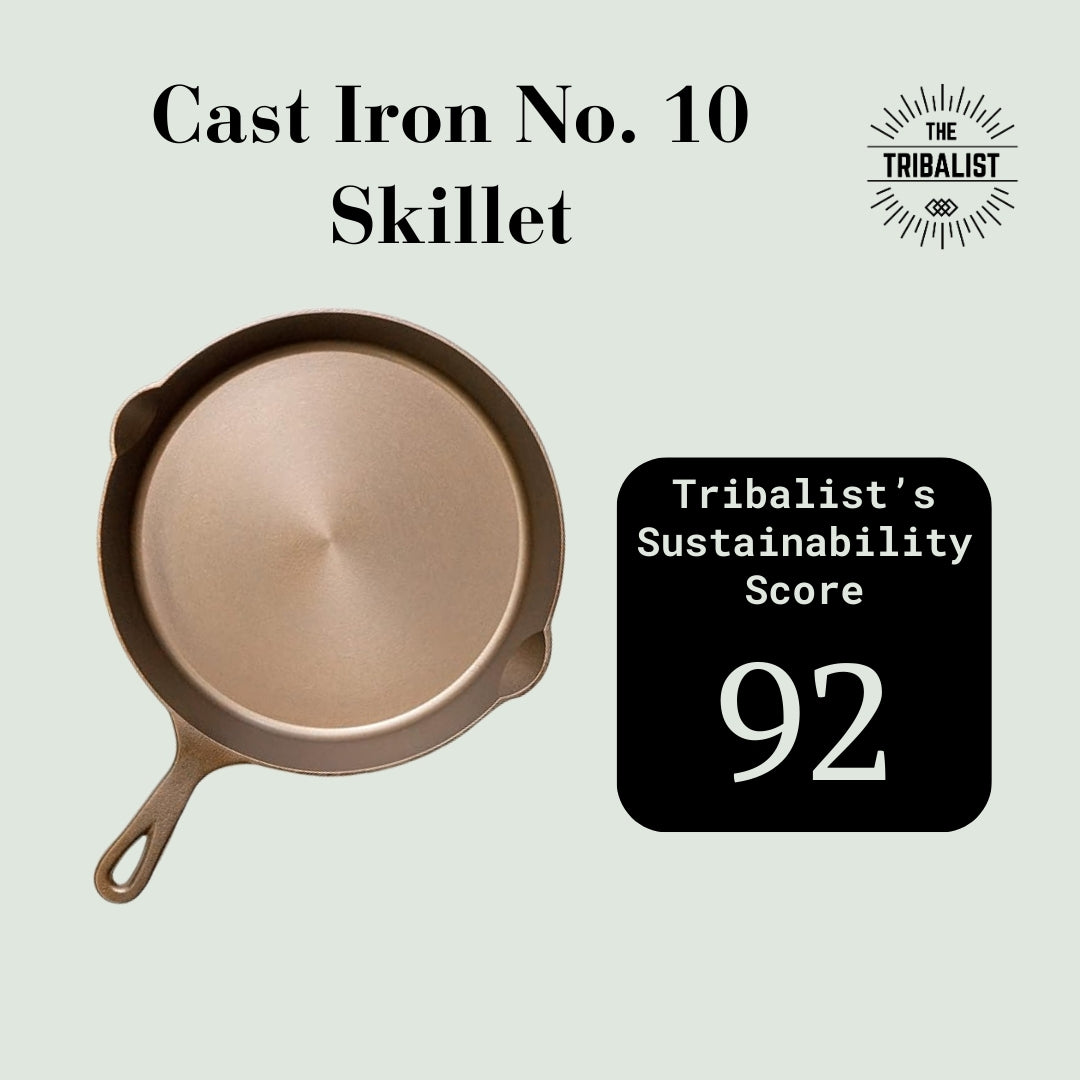 eco-friendly- Cast Iron No. 10 Skillet 