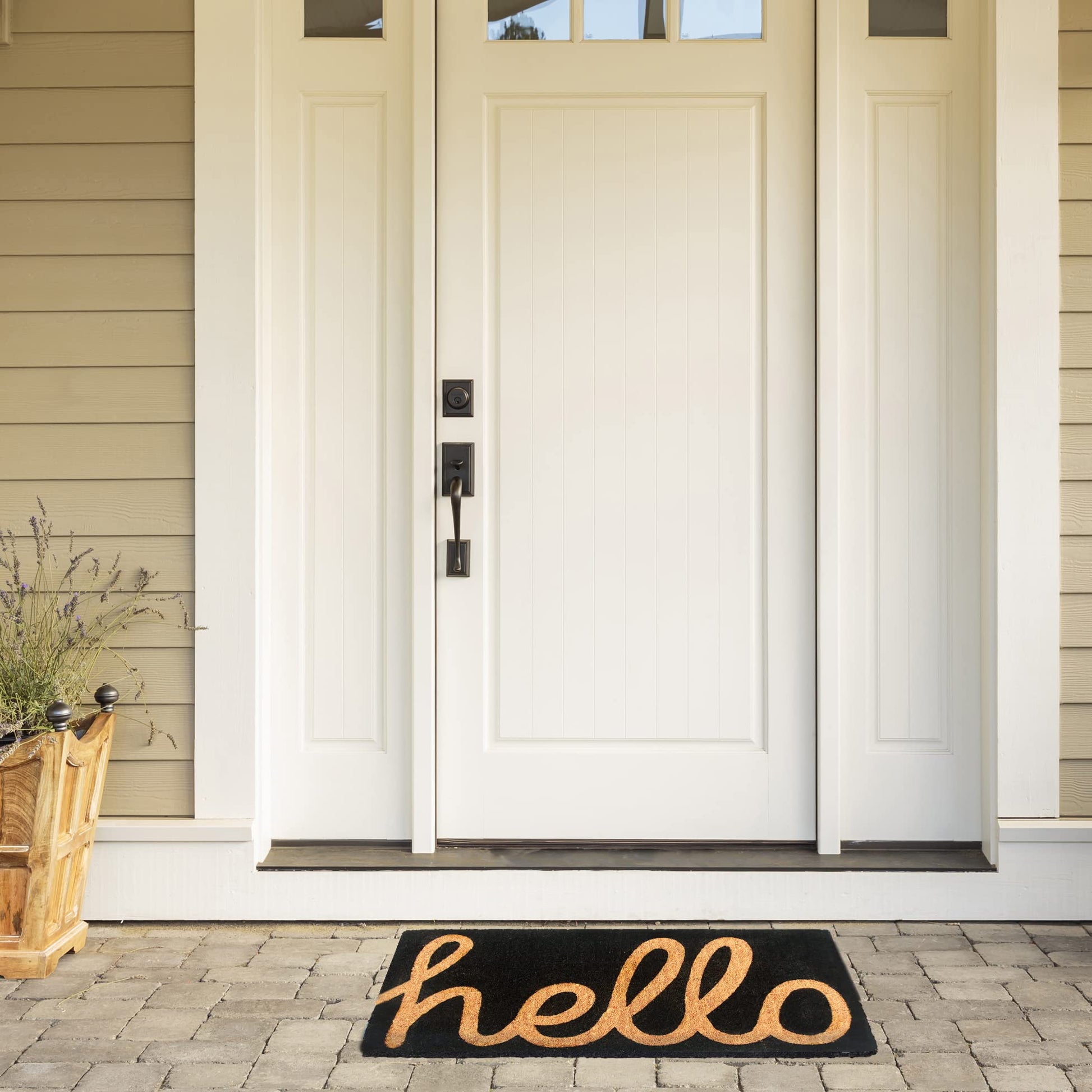 Fab Habitat: Coconut Coir Non-Slip Doormat - The Tribalist