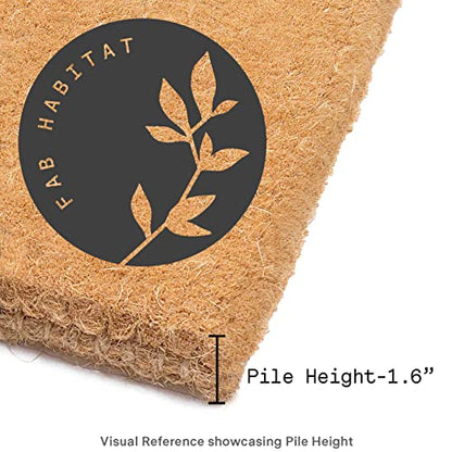 Fab Habitat: Coconut Coir Non-Slip Doormat - The Tribalist