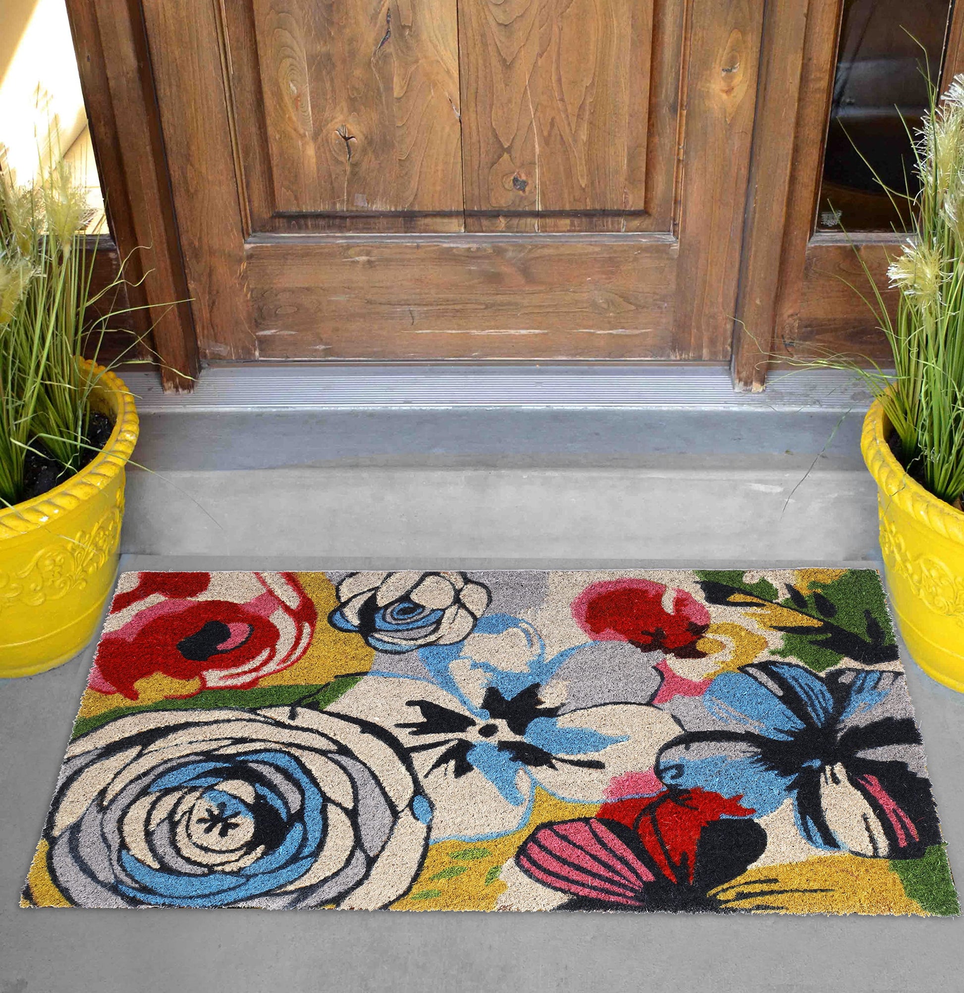 Fab Habitat: Coconut Coir Non-Slip Doormat - The Tribalist