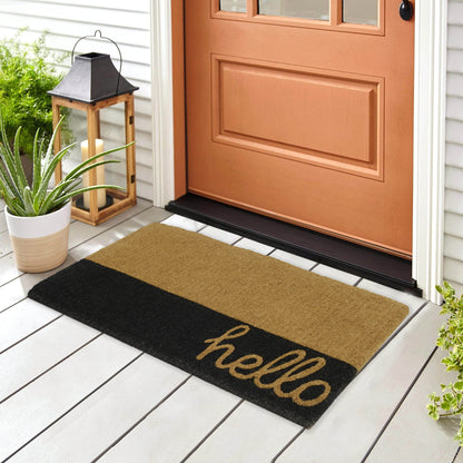 Fab Habitat: Coconut Coir Non-Slip Doormat - The Tribalist