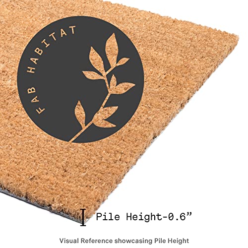 Fab Habitat: Coconut Coir Non-Slip Doormat - The Tribalist