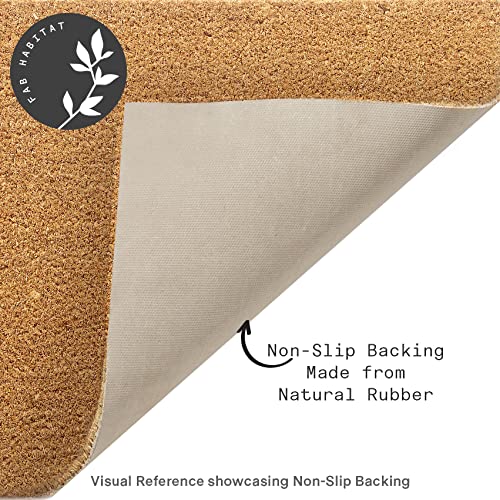 Fab Habitat: Coconut Coir Non-Slip Doormat - The Tribalist