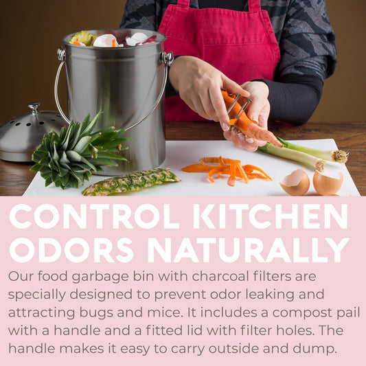 Eco-Friendly Countertop Compost Bin Kitchen