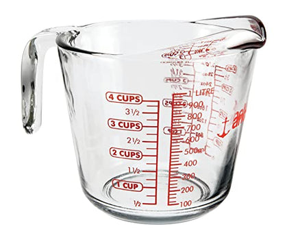 Anchor Hocking: Glass Measuring Cups (5-Oz, 1, 2, and 4-cup) - The Tribalist