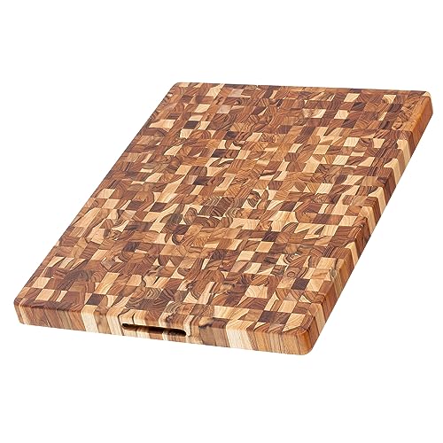 The Tribalist - Teakhouse: Butcher Block Teak End Grain Wood Cutting Board