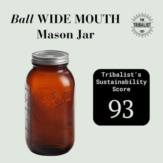 Ball: Jar Canning Amber Microwaveable and Dishwasher Safe (1/2 gal, Set of 6) - The Tribalist