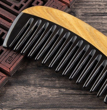 Eco-Friendly Handmade Black Buffalo Horn Comb