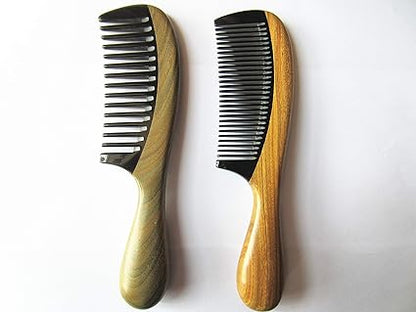 eco-friendly- Handmade Black Buffalo Horn Comb