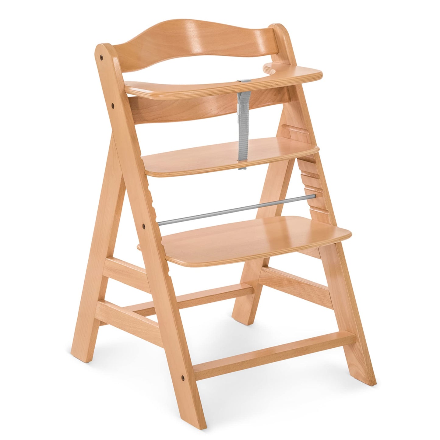 The Tribalist - Hauck Hauck: Alpha+ Grow Along Adjustable Wooden High Chair Seat with 5 Point Harness and Bumper Bar