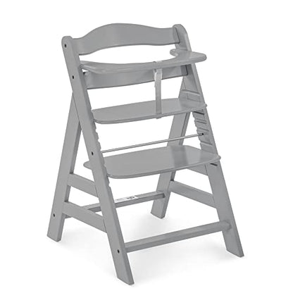 The Tribalist - Hauck Hauck: Alpha+ Grow Along Adjustable Wooden High Chair Seat with 5 Point Harness and Bumper Bar