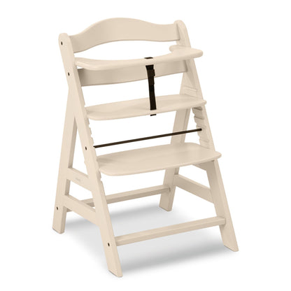 The Tribalist - Hauck Hauck: Alpha+ Grow Along Adjustable Wooden High Chair Seat with 5 Point Harness and Bumper Bar