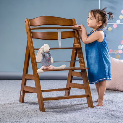 The Tribalist - Hauck Hauck: Alpha+ Grow Along Adjustable Wooden High Chair Seat with 5 Point Harness and Bumper Bar